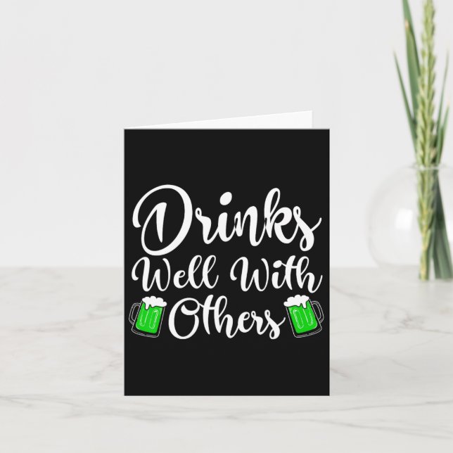 Drick bra med annan St patricks day som dricker mi Kort (Framsida)