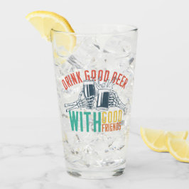Drick Bra öl med Bra Friends Funny Skeleton Glaskopp