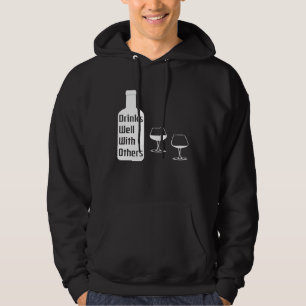 Drick bra tillsammans med andra vin älskare underb hoodie