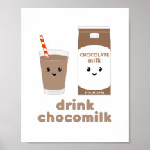 Drick chocomilk - Kawaii design Affisch