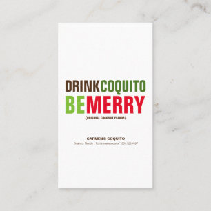Drick Coquito Var Merry Business Card Visitkort