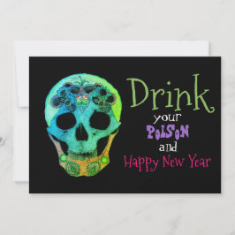 Drick din pott och gott nytt år inbjudan