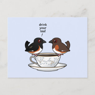 Drick din tea! vykort