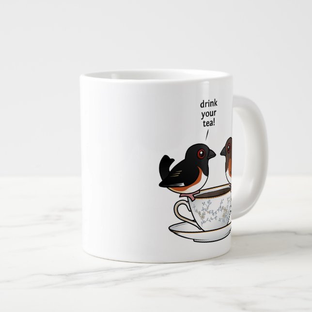 Drick ditt te! jumbo mugg (Framsida höger)
