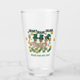 Drick dryck Drunk Irish Skeletons Drinking Beer Glaskopp