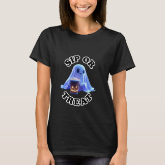 Drick Eller Ge Cute Ghost Dricker Pumpkin Spice La T Shirt