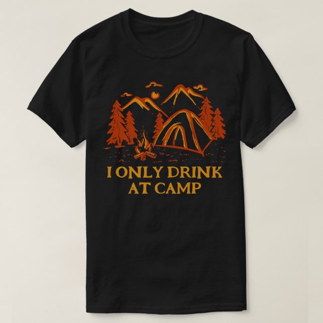 Drick endast på kaserndrickskammaren för alkoholkC T Shirt (Design framsida)
