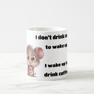 Drick för att vinka upp kaffe mugg
