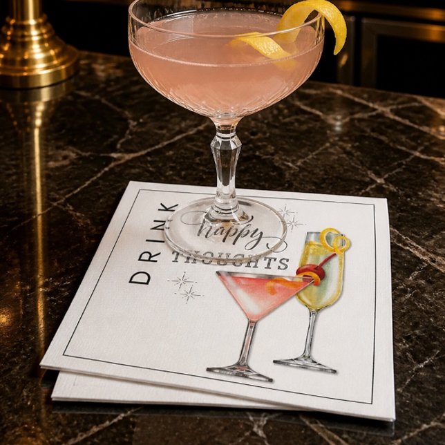 Drick Glad Tanke Cocktail Servetter (Skapare uppladdad)