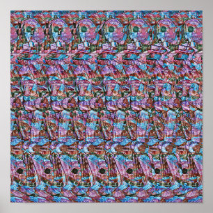 Drick - Gömt 3D-utskrift Poster