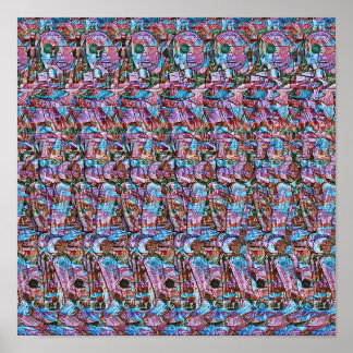 Drick - Gömt 3D-utskrift Poster