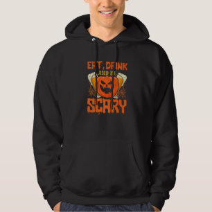 Drick halloween fest i skymningen Bus eller godis Hoodie