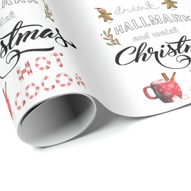 Drick het kakao och titta på julen presentpapper (Rullad Hörn)