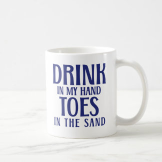 Drick i min hand Tår i sanden Citat Strand Kaffemugg