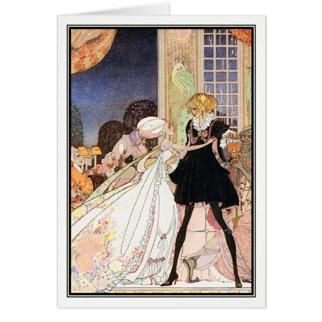 Drick inte! Art nouveau av Kay Nielsen Hälsningskort (Framsidan)