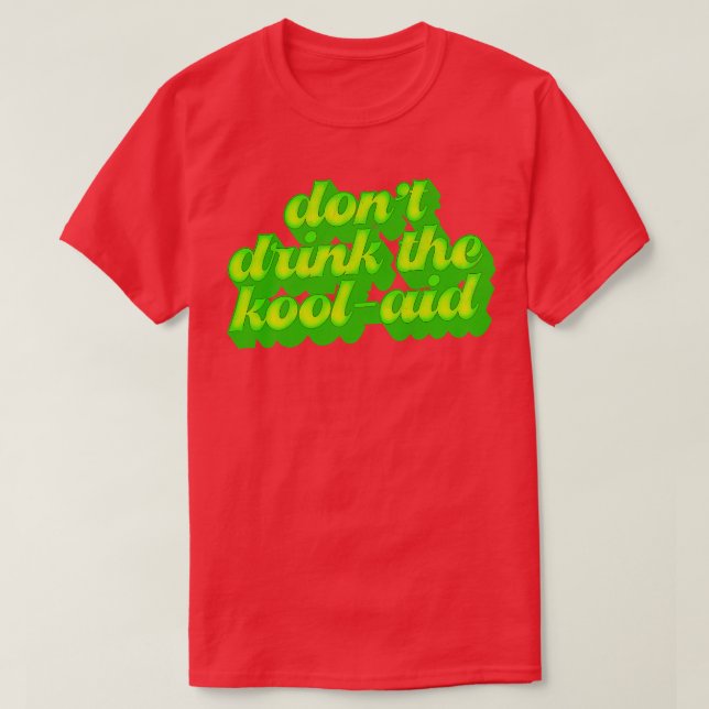 Drick inte Kool Aid Retro People's Temple-designen T Shirt (Design framsida)