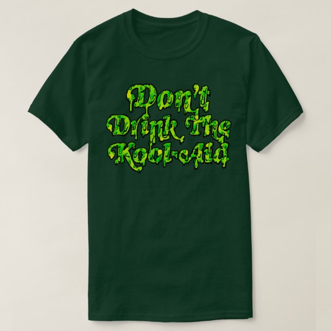 Drick inte Kool Aid Retro People's Temple-designen T Shirt (Design framsida)