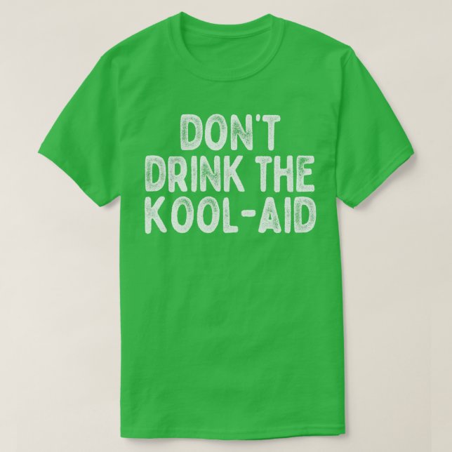 Drick inte Kool Aid Retro People's Temple-designen T Shirt (Design framsida)
