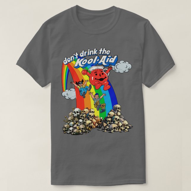 Drick inte KoolAid Retro Psychedelic Design 1 T Shirt (Design framsida)