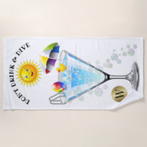 Drick inte och DIVE Beach Towel