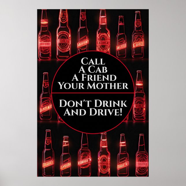 Drick inte och kör 3 Pub Poster (Framsidan)