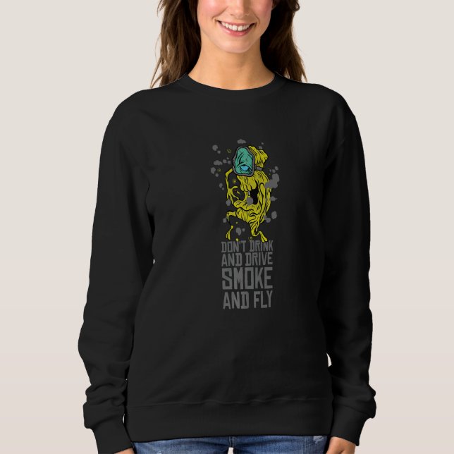 Drick inte och kör citattecken t shirt (Framsida)