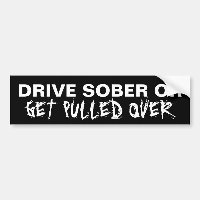 Drick inte och kör inte bildekal (Framsidan)