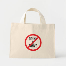 Drick inte och kör inte | Tiny Tote Bag Mini Tygkasse