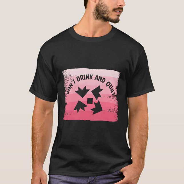 Drick inte och stänk inte genom att dra ut sömn t shirt (Framsida)