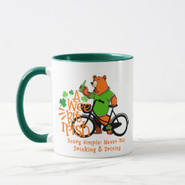 Drick inte St. Patrick's Day Irish Bear Mugg