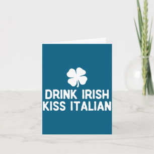 Drick irländsk kyss italiensk st. patricks dag rol kort