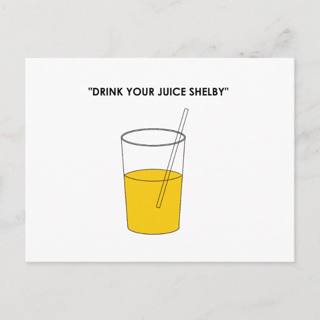 Drick Juice Shelby Vykort (Framsida)