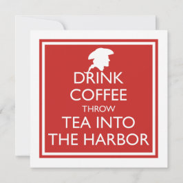 DRICK KAFFE, KASTA TE I HAMNEN Fest Inbjudningar