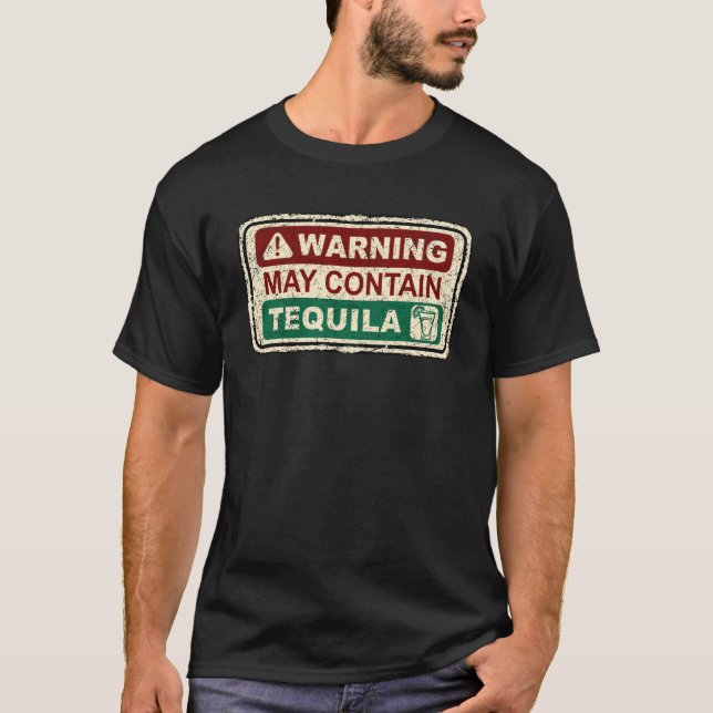 Drick kan innehålla För manar kvinnlig alkohol T Shirt (Framsida)