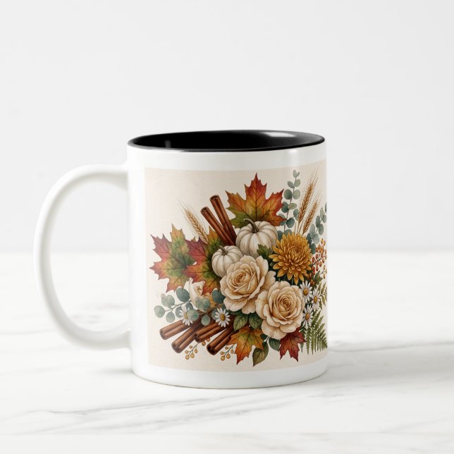 Drick långsamt botanisk kaffemugg (Vänster)