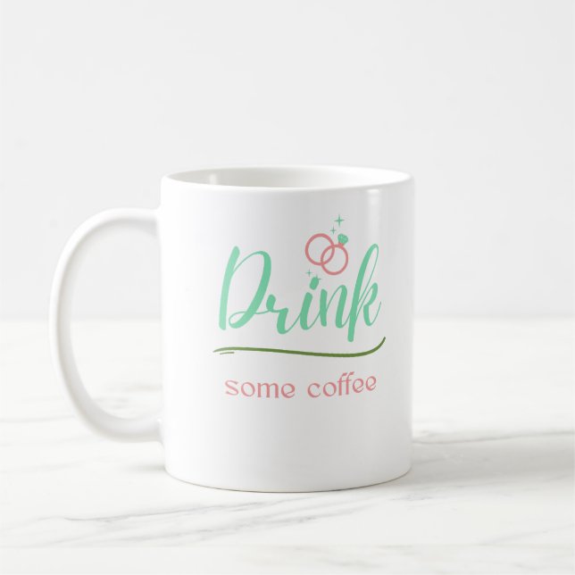 Drick lite kaffe kaffemugg (Vänster)