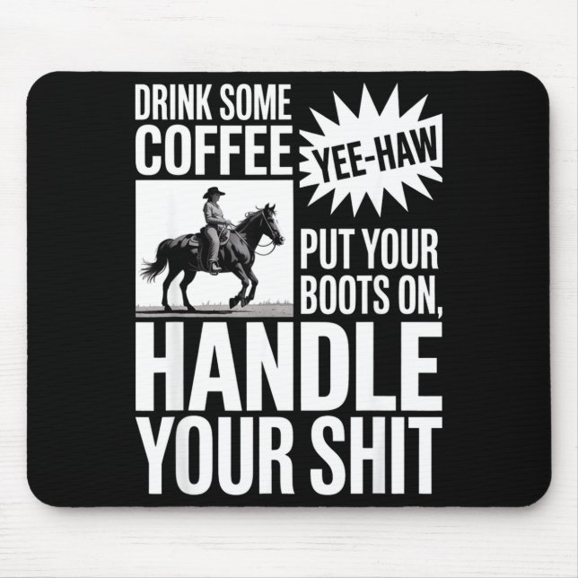 Drick lite kaffe Sätt din design Musmatta (Framsidan)