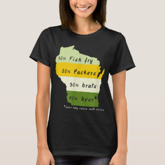 Drick lokala Wisconsin Beer-drycker T Shirt