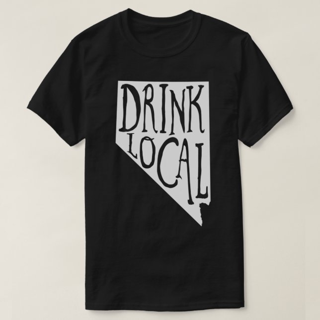 Drick lokalt Nevada-tillstånd konturfartyg för lok T Shirt (Design framsida)