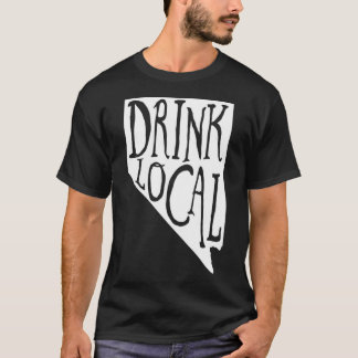 Drick lokalt Nevada-tillstånd konturfartyg för lok T Shirt