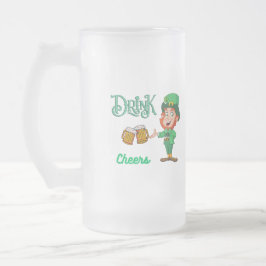 Drick med en Leprechaun på en Frostat Ölglas