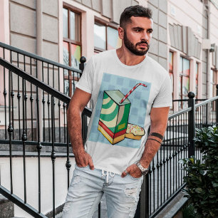 Drick med en rå T-skift T Shirt