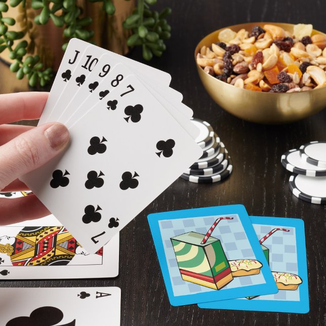Drick med ett stående uppspelningskort casinokort (Skapare uppladdad)
