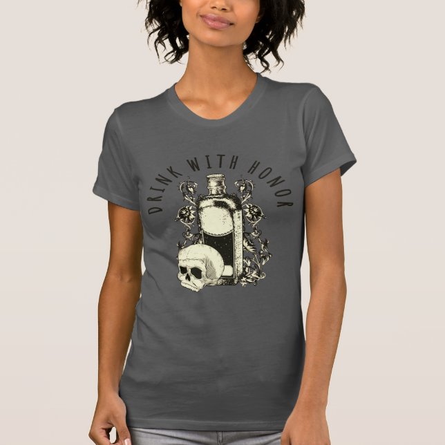 Drick med heder skalle t shirt (Framsida)
