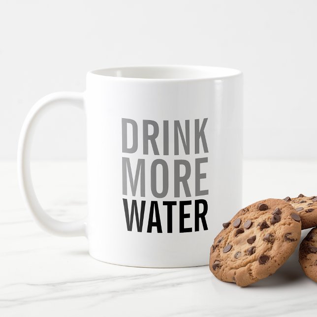 Drick mer Vatten | Enkel minimal Kaffemugg (Skapare uppladdad)