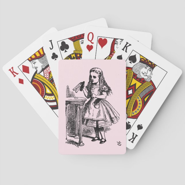Drick mig (Alice Äventyr i Wonderland) Casinokort (Baksidan)