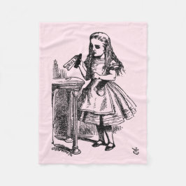Drick mig (Alice Äventyr i Wonderland) Fleecefilt