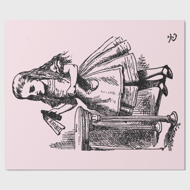 Drick mig (Alice Äventyr i Wonderland) Presentpapper (Platt)