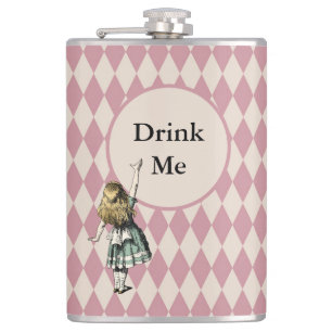 Drick mig Alice i Wonderland Grönt Mauve Checkere Fickplunta