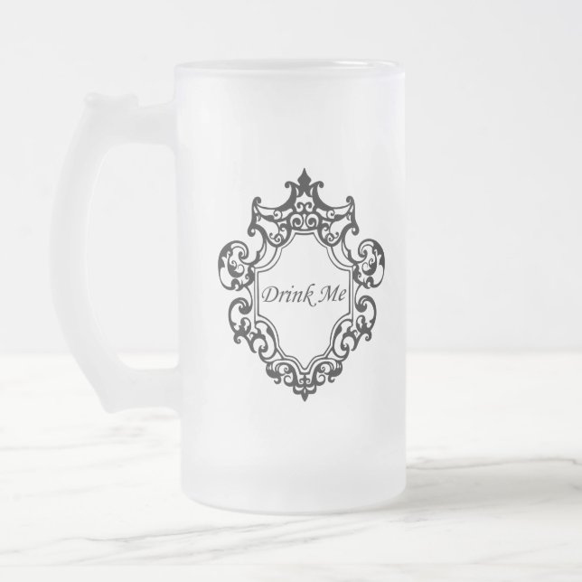 Drick mig! frostat ölglas (Vänster)